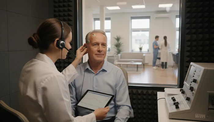 Professional hearing aid fitting and evaluation