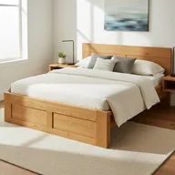 Chorus Bed Queen Oak