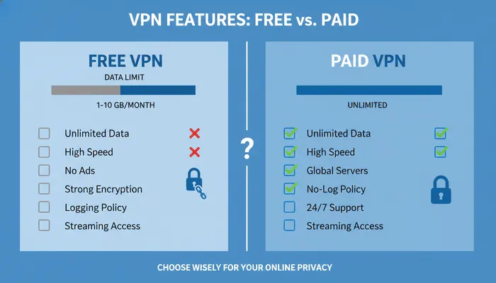 Free VPN limitations and restrictions explained