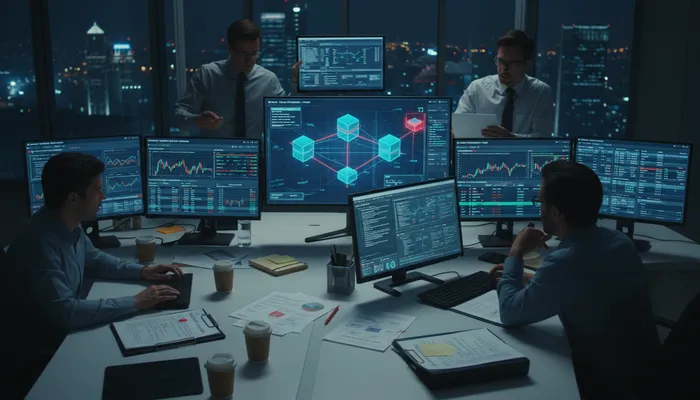 Expert team analyzing crypto exchange security and features