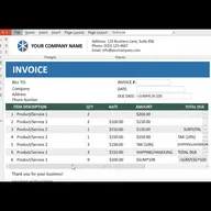 Microsoft Excel Invoice Templates