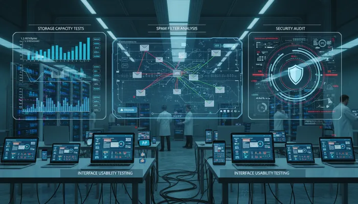 Email service testing methodology