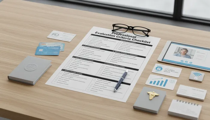 Online dietitian service evaluation methodology