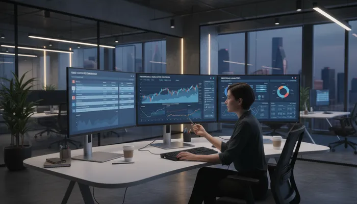 Expert team analyzing robo-advisor platforms and features