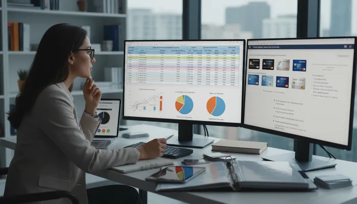 Expert evaluating cash back card options