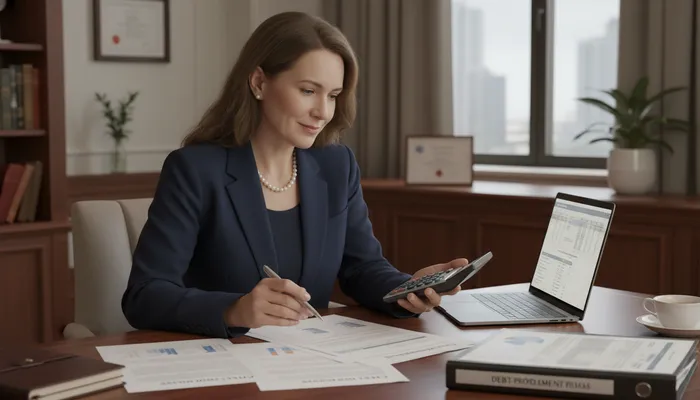 Expert team evaluating debt relief companies