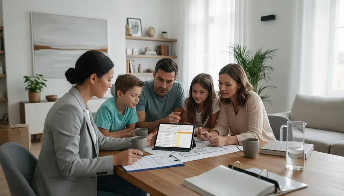 Expert evaluating moving company options