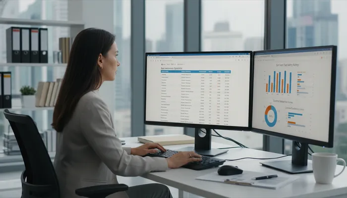 Expert team evaluating car insurance companies